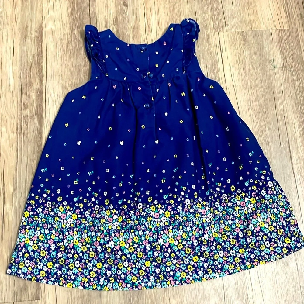 Baby GAP Blue floral print sundress